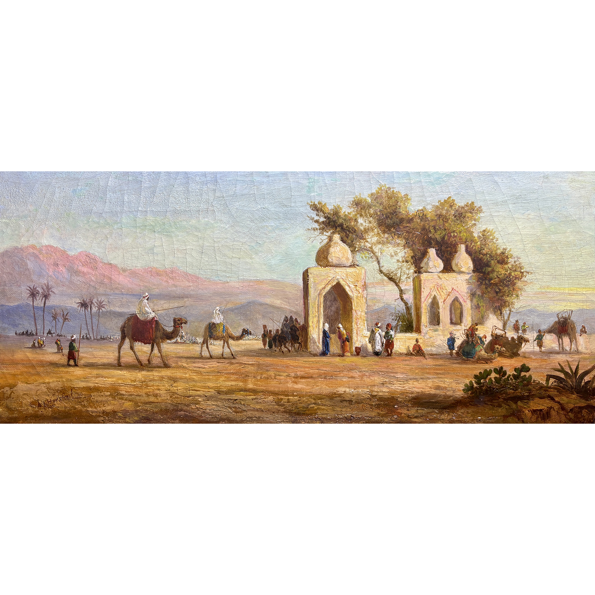 A. J. Horsford Oil on canvas, Orientalist painting