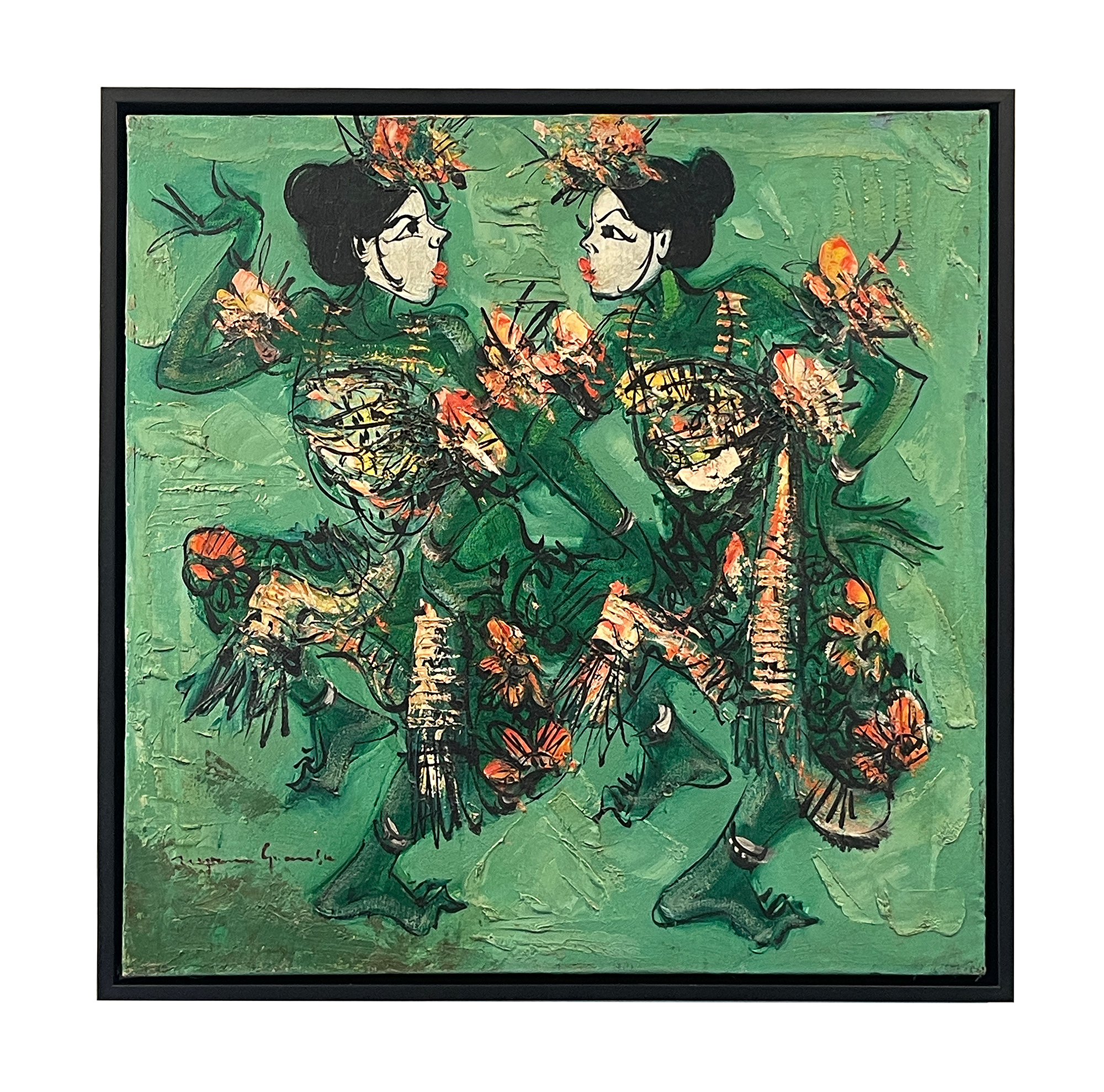 I Nyoman GUNARSA (1944–2017) Legong Hijau (Green Legong Dancers)